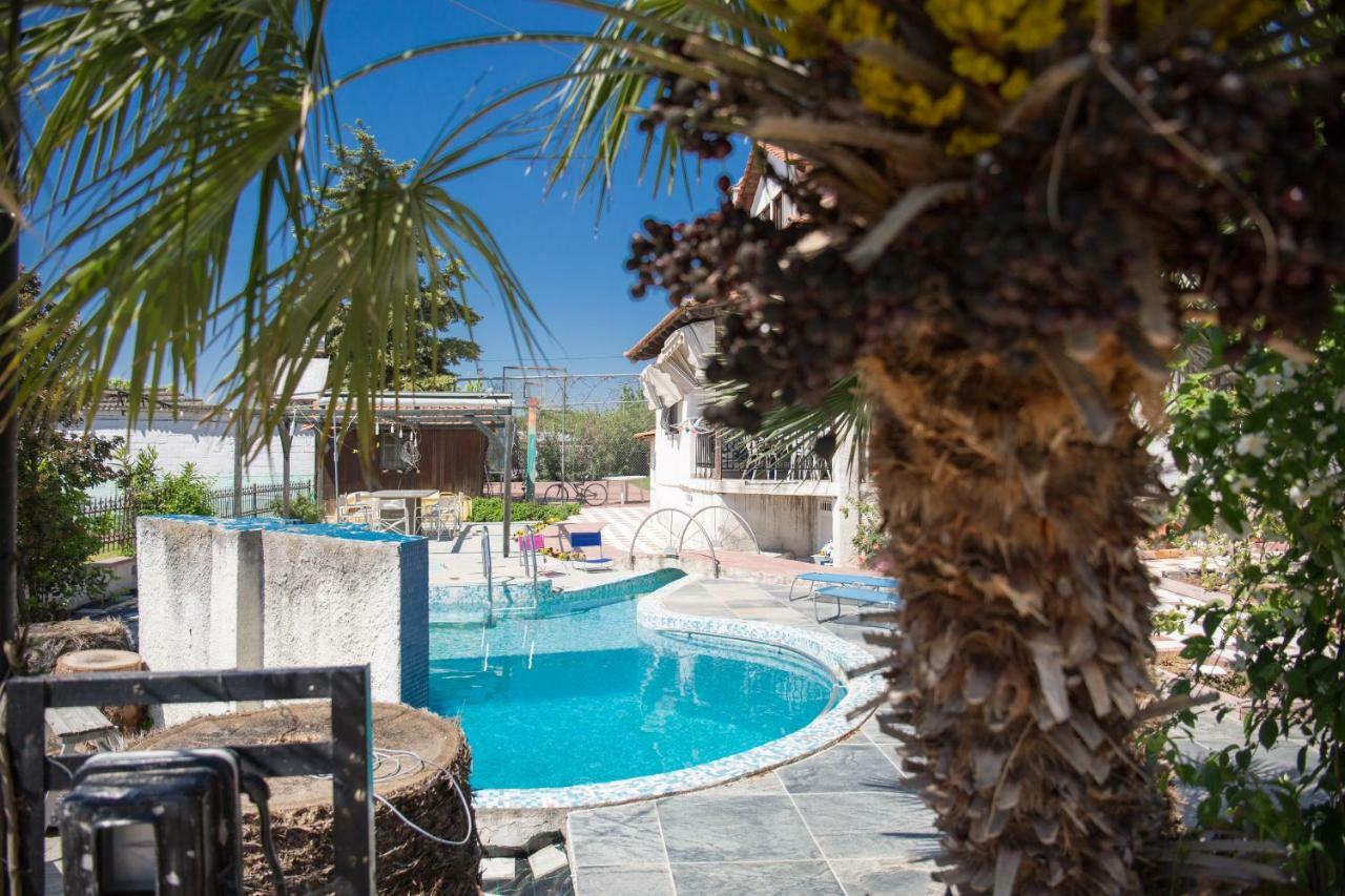 Rural Villa Private Pool, Bbq, Court ,20' Airport Nea Kallikrateia Экстерьер фото
