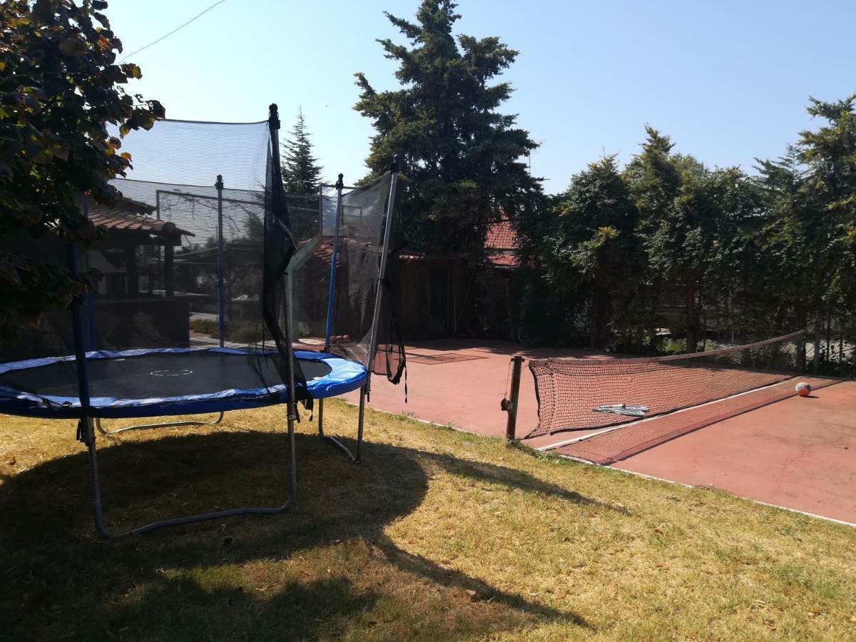Rural Villa Private Pool, Bbq, Court ,20' Airport Nea Kallikrateia Экстерьер фото